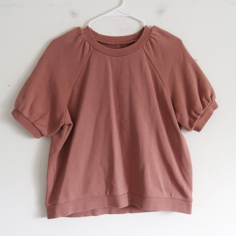 Madewell Dusty Rose Short Sleeve Top - Size Small